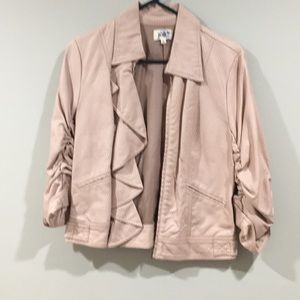 Women’s pale pink bomber jacket
